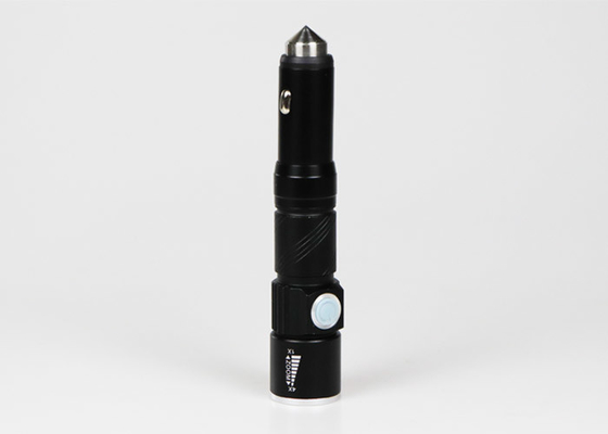 lanterna elétrica recarregável do diodo emissor de luz de 3W 350Lm USB com modos do martelo 3 da segurança